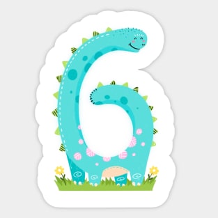 Dinosaur Six Sticker